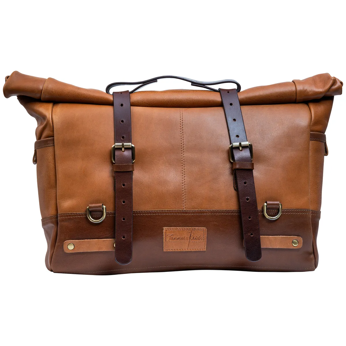 Large Leather Motorcycle Pannier Bag | Laptop & Travel Saddle Bag — Handcrafted Leather Motorcycle Accessory by Tanners Pride