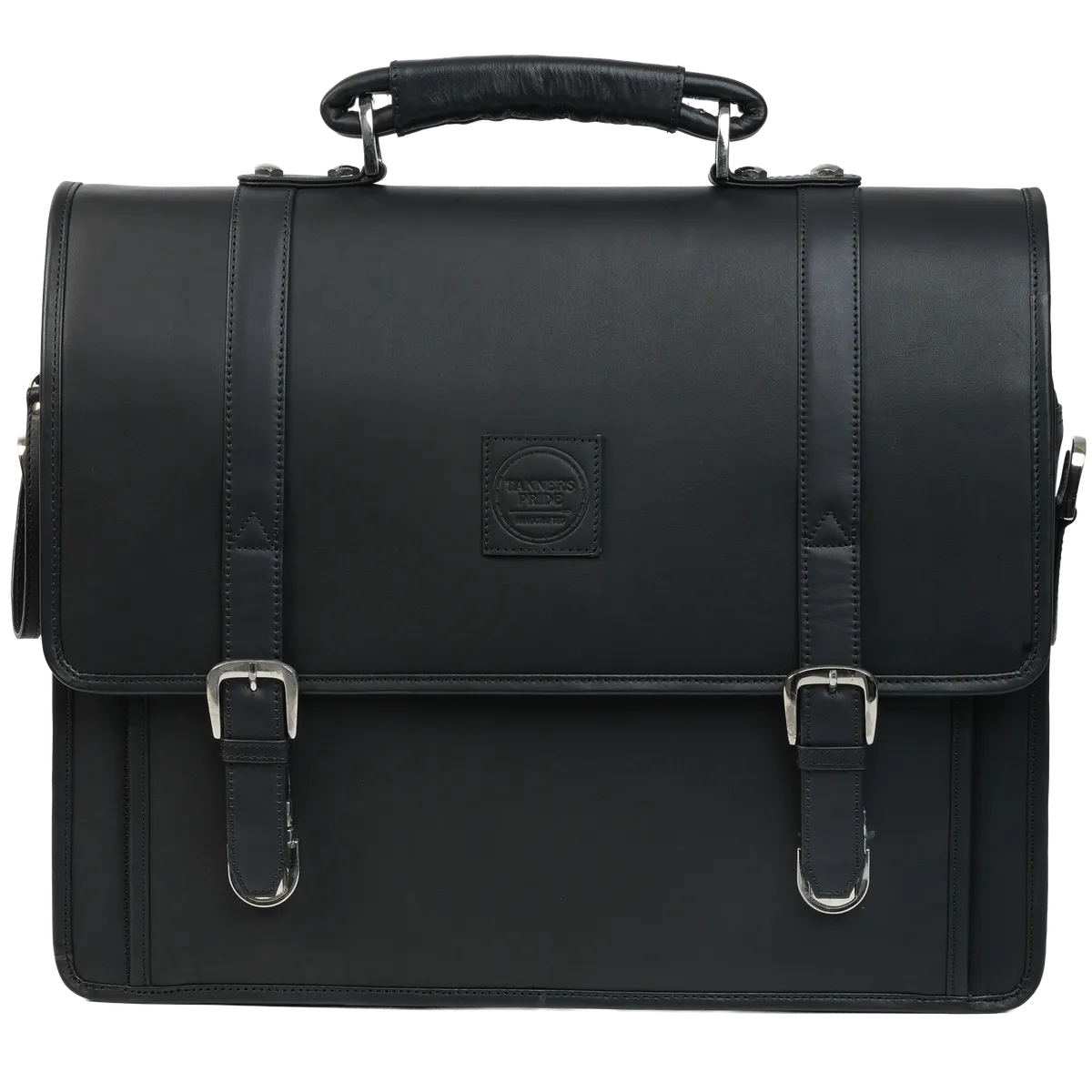 Christifano Genuine Leather Work Bag | Laptop Office Briefcase — Handcrafted Leather Motorcycle Accessory by Tanners Pride
