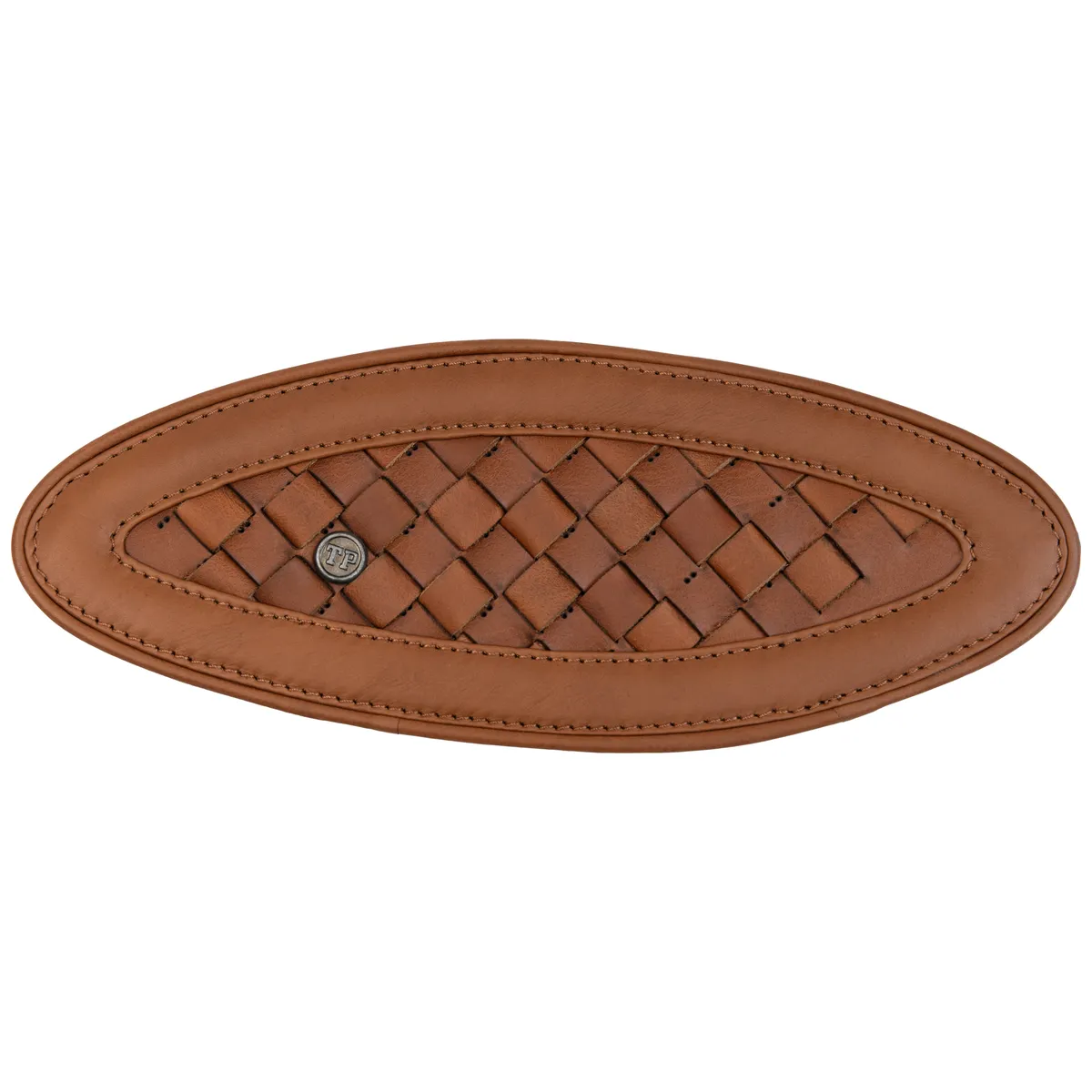 Handweaved Tankpads (Hunter 350) — Handcrafted Leather Motorcycle Accessory by Tanners Pride