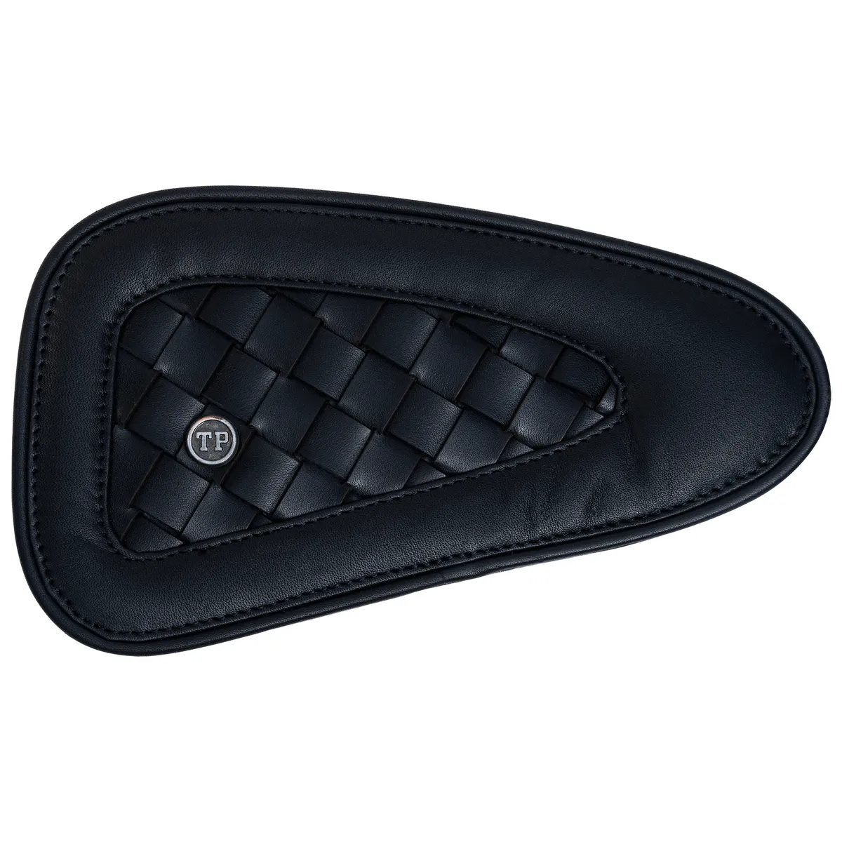 Handweaved Tankpads (Jawa) — Handcrafted Leather Motorcycle Accessory by Tanners Pride