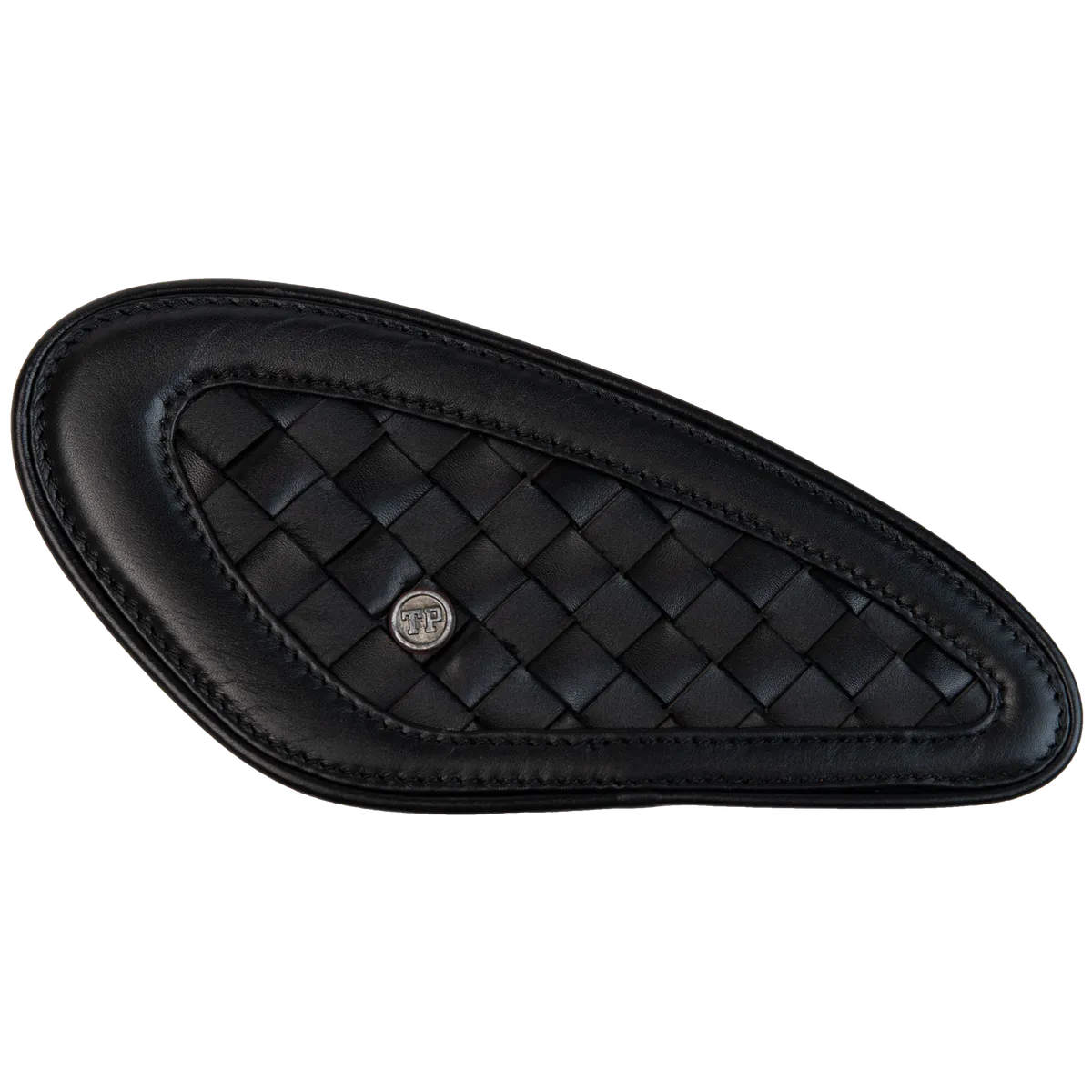 Handweaved Tankpads (Triumph) — Handcrafted Leather Motorcycle Accessory by Tanners Pride