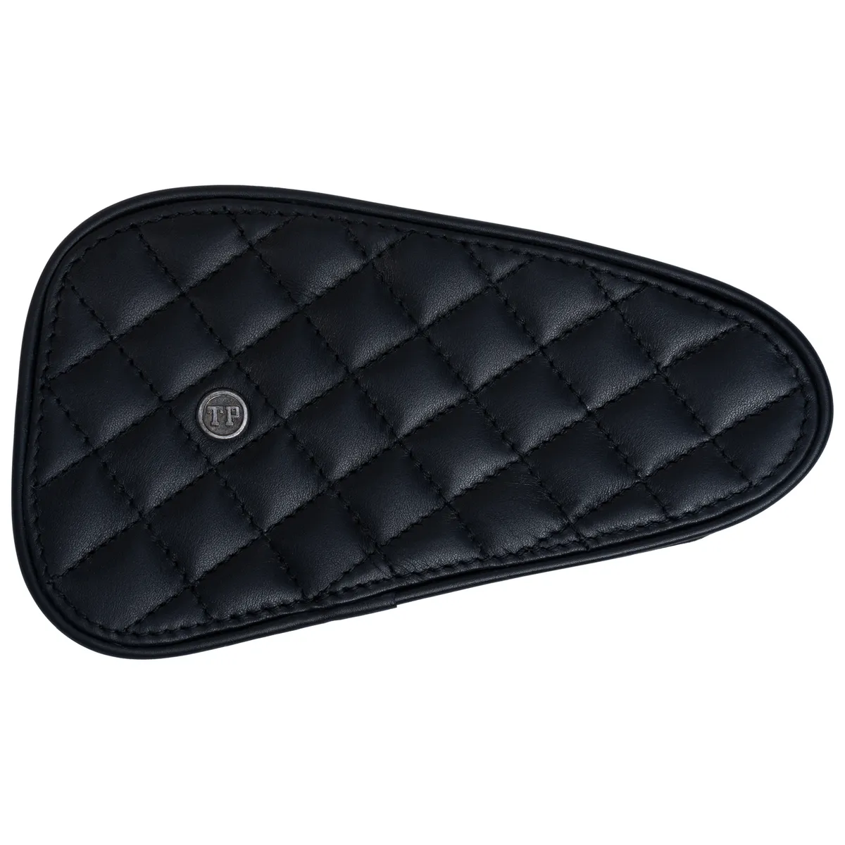 Raised Diamond Tankpads (Jawa) — Handcrafted Leather Motorcycle Accessory by Tanners Pride