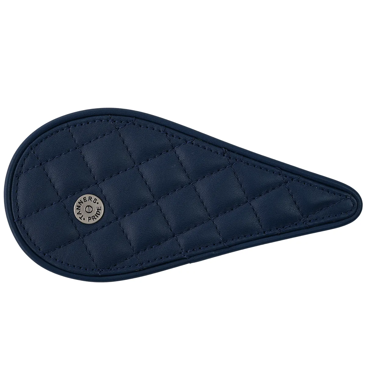 Raised Diamond Tankpads (Meteor 350) — Handcrafted Leather Motorcycle Accessory by Tanners Pride