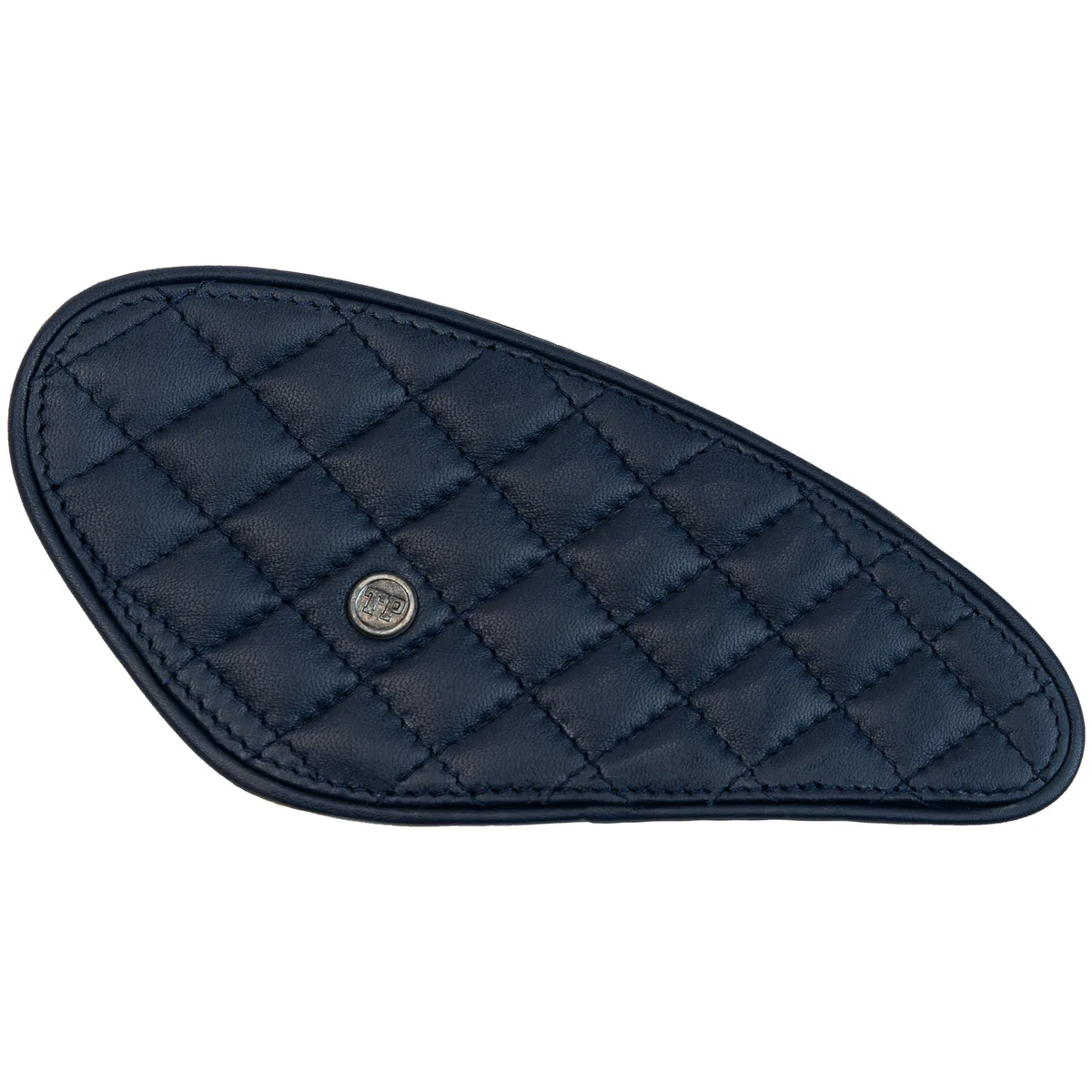 Raised Diamond Tankpads (Triumph) — Handcrafted Leather Motorcycle Accessory by Tanners Pride
