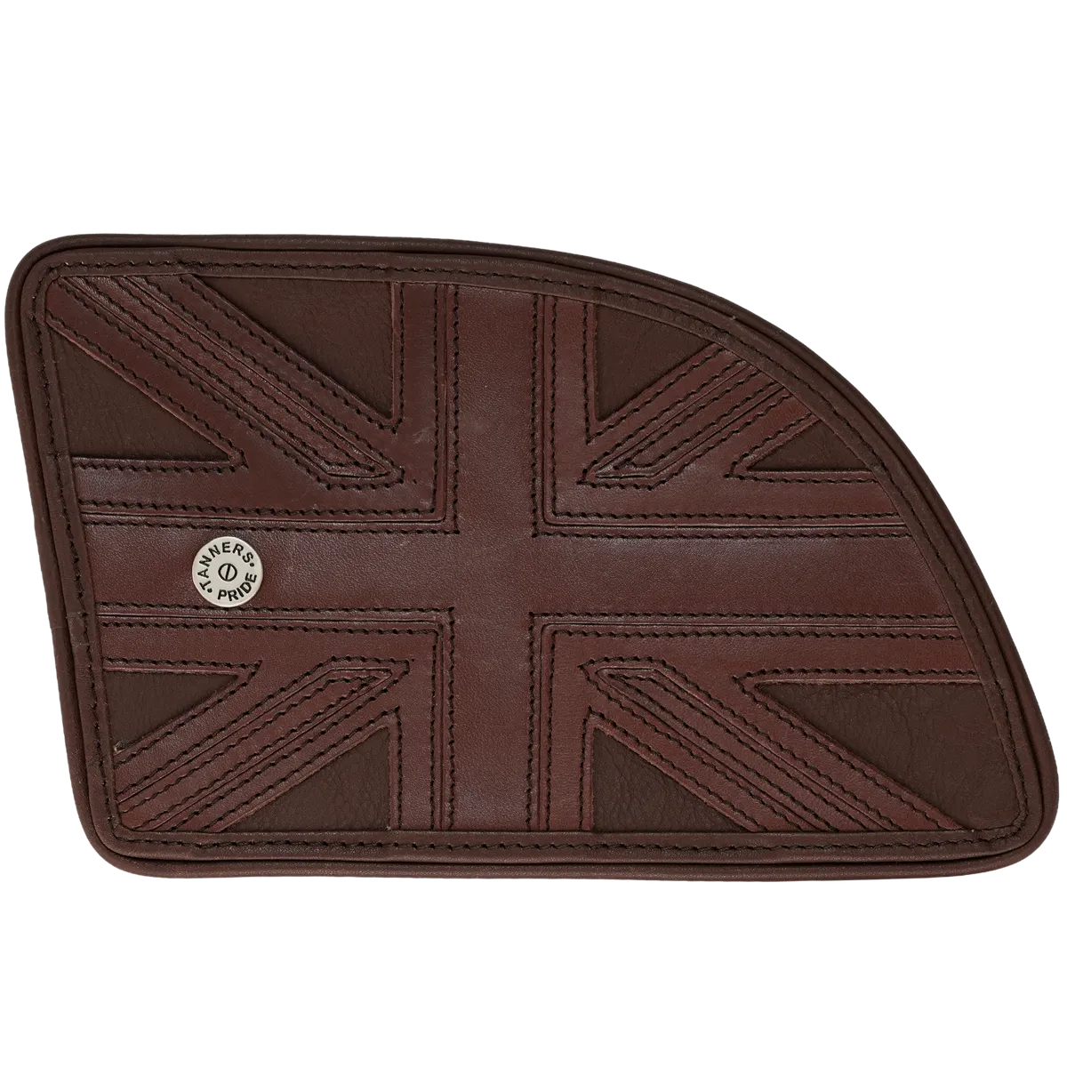 Union Jack Tankpad (GT 650) — Handcrafted Leather Motorcycle Accessory by Tanners Pride