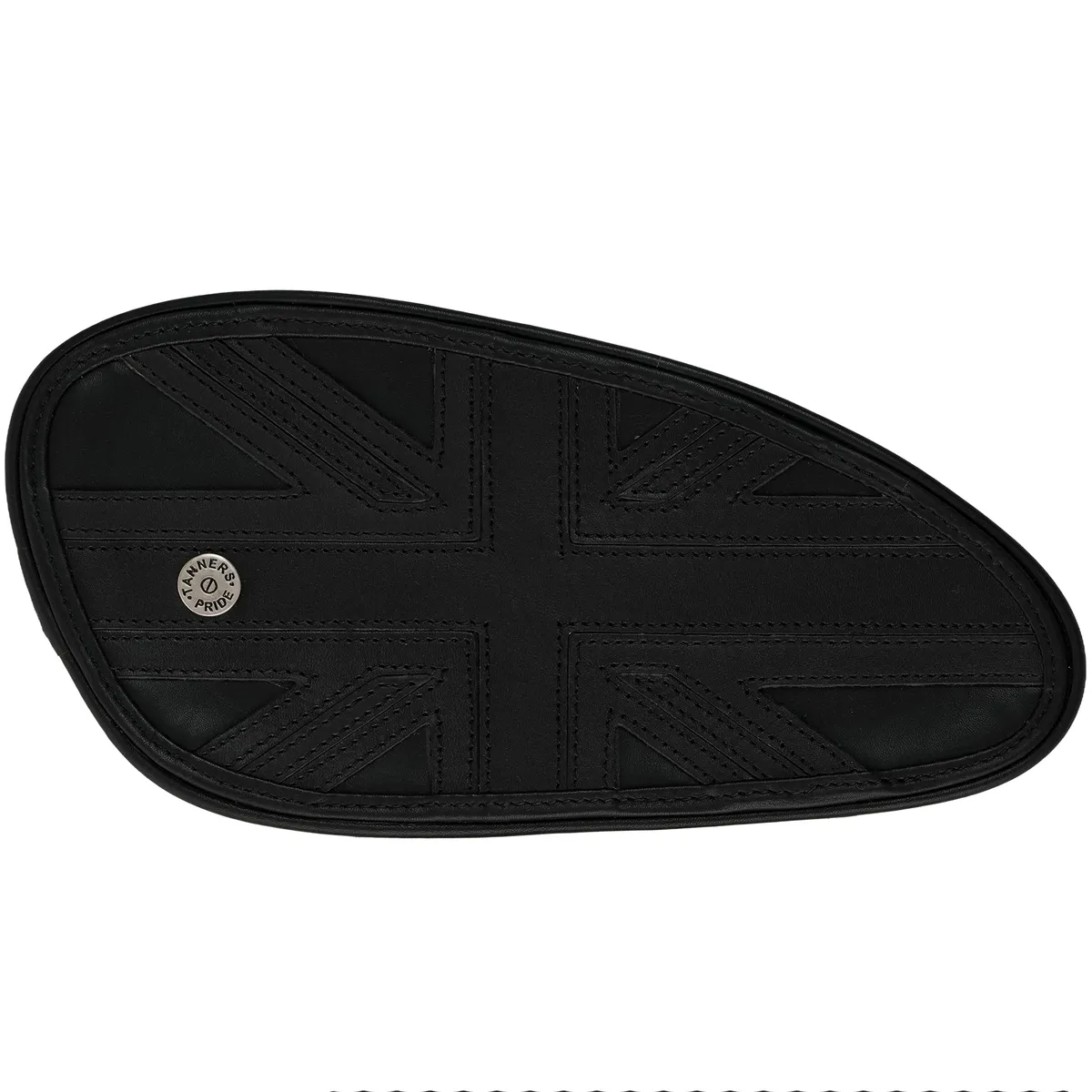 Union Jack Tankpads (Interceptor 650) — Handcrafted Leather Motorcycle Accessory by Tanners Pride